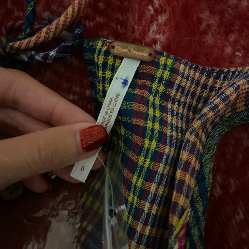 FREE PEOPLE All Tied Up Midi Plaid Dress - Picture 3 of 6